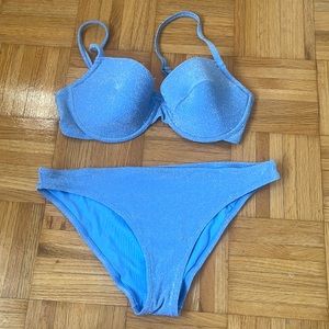 Blue Sparkly Bikini